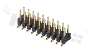 Listwa stykowa do PCB; w rastrze 2.00mm; 2x20 styków; montaż: SMD; męska; prosta; dwurzędowe