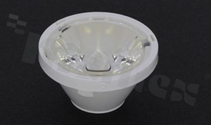 Lens for LED high power; angle: 13 degrees ; Number of LEDs: 1; Dimensions: round 32.8mm; Height: 18.53mm; material: PC; Fastening: tape; fixing-ring; frame