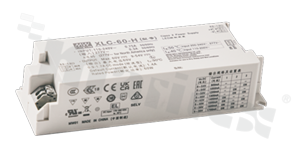Power Supply; LED; NFC; 60W; 9-54V; 0,9-1,7A; 110-305VAC; 155-431VDC