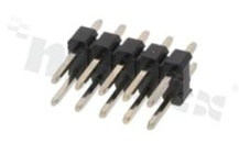 Listwa stykowa do PCB; w rastrze 2.54mm; 2x5 styków; montaż: THT; męska; prosta; dwurzędowa