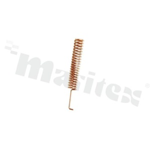 Antenna; spring; ISM; 433MHz; 2.15dBi; VSWR<3.0; linear; welding head; 39.5x5.5mm