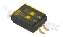 DIP Switch; SMD; 2-poles; pitch 1.27mm