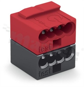 Listwa zaciskowa; gniazdo; na przewód 0,8-0,8mm (22-20 AWG); 8 zaciskowa; 4-przewodowa; 2-biegowa; raster 5.75mm; 320V/6A
