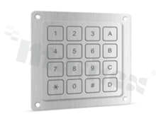 Klawiatura piezoelektryczna; 5x4 pozycji; wykonanie metalowe; rozwiązanie z możliwością pełnej personalizacji produktu.