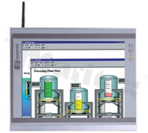 Bezwentylatorowy komputer panelowy 15"; TFT LCD; 400 nitów; XGA; dotykowy:rez; IntelCeleron Atom E3827 1.75GHz; RAM+8GB; 4xCOM; 4xUSB; 2xLAN; VGA; Audio; mPCIe; temp. pracy -20+55C; zasilanie 9-36V DC