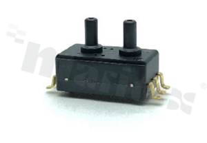 Differential pressure sensor (positive); range: 200 kPa; accuracy: +-1.5%; working temp.: -10+105 st.C; non-digitally amplified analog output; supply: 5.0 VDC; SMD; tray