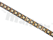 Taśma LED; typ digital LED; vertical bending; RGBW; 5V; szerokość: 10 mm; wysokość: 2.2 mm; 96 LED/m; 20 W/m; IP20; cięcie co 10.4 mm; przewód czarno żółto szary; rolka 2.5 metra