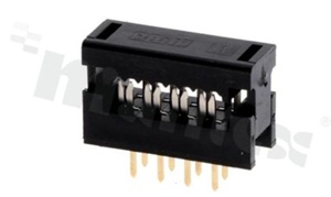 Złącze kablowe do PCB; w rastrze 2.54mm; 8-stykowe; do przewodu wstążkowego AWG#26-#28