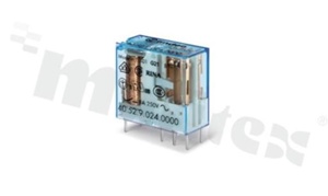 Electromagnetic relay; contact rating current 8A; coil voltage 12VDC; changeover contact (2C); coil power: 650mW; 8A/30VDC; 8A/250VAC