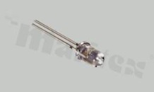 Dioda LED sygnalizacyjna; THT; 5mm; żółta; 585-595nm; 2900-6370mcd/20mA; 1.8-2.6V; water clear; 25 stopni