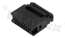 IDC connector; pitch 2.54mm; 14-contacts; male; flat cable AWG#26-#28