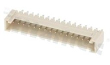 Header for PCB; pitch 2.00mm; 16-contacts; THT; male; top entry