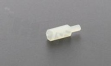 Tulejka dystansowa; plastikowa; sześciokątna; gwint M2 .5x0.45 wewnętrzny-zewnętrzny; wysokość dystansu 9.0mm