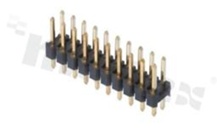 Listwa stykowa do PCB; w rastrze 2.54mm; 2x10 styków; montaż: THT; męska; prosta; dwurzędowa