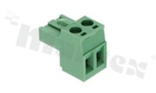 Pluggable terminal block; 5.00mm pitch; 2-ways; female; for wire 2.50mm2(28-12AWG); wire insertion direction same as plug-in direction; p.bronze contacts; brass cage; UL 300V/15A