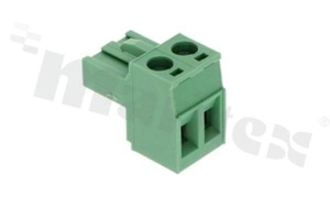 Listwa zaciskowa rozłączalna; w rastrze 5.00mm; 2-torowa; żeńska; na przewód 2.50mm2 (28-12AWG); kierunek wtykania równoległy do osi przewodów; styki z fosforobrązu; mosiężna klatka; UL 300V/15A