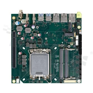Płyta główna; LGA1700; RAM: do 64GB; 4xCOM; 4xUSB; 2xDP; LVDS; 4xLAN; GPIO; Audio; 3xSATA; PCIe x16; M.2 Key M; M.2 Key E; temp. pracy: 0+60C; 12-24VDC