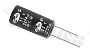 Kondensator elektrolityczny; 2.2uF; 50V; 20%; 85st.C; 5x11 r2mm; 2000h