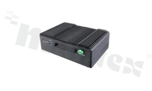 Bezwentylatorowy komputer wbudowany; EN60945; procesor IntelCore i7/ i5/ i3/Celeron 6th gen; do 16 GB RAM; wyjmowalny HDD; 6x USB; 6xCOM; 2x LAN; 12-bit GPIO; 2x SIM slot; SMBus; 2x PS/2; M.2; mPCIe; IET; temp. pracy: -20+60C; zas. 9-32V DC
