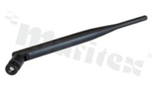 Antenna; stick swivel; ISM; 433MHz; 5.0dBi; VSWR<2.0; linear; omni-directional; SMA; connector mount; fi13x166mm; black