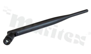 Antena; prętowa łamana; ISM; 433MHz; 5.0dBi; VSWR<2.0; liniowa; dookólna; SMA; przykręcana; fi13x166mm; czarny
