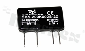 Przekaźnik półprzewodnikowy; prąd znamionowy 4A; napięcie wejściowe 80-280VAC; napięcie wyjściowe 24-280VAC; montaż: THT