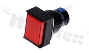 Lampka sygnalizacyjna; IP65; podświetlenie czerwone; LED 24V.