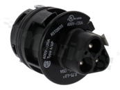 Connector; male; 3-pin; black; insert Z1.006.9653.7; RST20 series