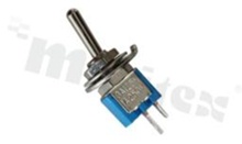 Przełącznik dźwigniowy; 2-pozycyjny; 8.2 x 5.2mm; konektory SPST; dźwignia okrągła metalowa; 3A/125V