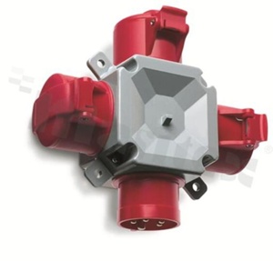 Przejście: rozgałęźnik; IP&S; IEC 60309; IP44