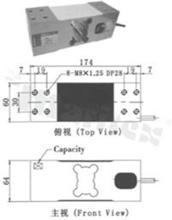 Single point load cell; Digital output (MODBUS RTU or ASCII protocol)