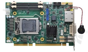 PICMG 1.3 Half-size CPU Card with LGA1151 socket 9th/8th Gen Intel Core i7/i5/i3, Xeon E, Pentium or Celeron Processor, Intel C246/Q370/H310, SATA 3.0, USB 3.1 Gen1, LAN and DVI-I