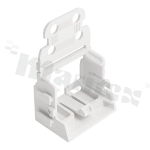 Adapter; do złączki 10-przewodowej 221;4mm2; z odciążeniem przewodów;montaż śrubowy z boku; biała