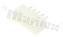 Header for PCB; pitch 2.50mm; 5-contacts; THT; male; top entry; 250V/3A
