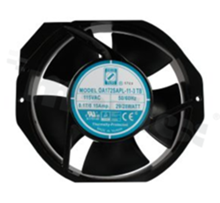 Fan; AC; 115V; 172x150x38mm; 211CFM; 2800/3400RPM; 54/58dBa.