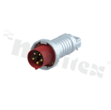 4125P6W; Wtyk na przewód; zasilający AC 3-fazowe; męskie; 125A; 415VAC; IP67; seria Tough&Safe