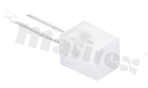 Dioda LED THT; 5x5mm; Czerwona 618-624nm; typ. 180mcd20mA; soczewka biała dyfuzyjna; 140 stopni; opakowanie: rolka 2000 szt