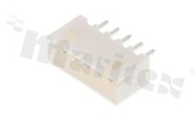 Header for PCB; pitch 2.50mm; 5-contacts; THT; male; top entry; 250V/3A
