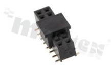 Listwa stykowa do PCB; w rastrze 2.00mm; 2x8styków; montaż: SMD; prosta; żeńska; dwurzędowe; H=4.3mm 