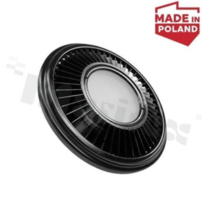 Źródło ES111, 13W, Warm White 3000K, 3-step SDCM, 100°, CRI>90, ściemnialne, czarna obudowa i czarny trzonek, RoHS