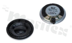 Głośnik 23mm; 32 Ohm; 0.2W; 400Hz-20kHz; Membrana: mylarowa; Wys: 5.3mm