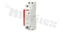 Stycznik instalacyjny; znamionowy prąd termiczny 25A; napięcie sterujące cewki 230VAC; podwójne styki zwierne (1NO + 1 NC); 25A/250VAC; Montaż: szyna DIN