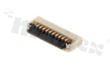 Złącze ZIF do PCB; w rastrze 0.50mm; 10-stykowe; montaż: SMD; poziome; dolny kontakt