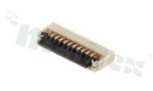 ZIF connector for FFC/FPC; pitch 0.50mm; 10-contacts; SMD; side entry; downside contacts