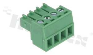 Pluggable terminal block; 3.81mm pitch; 4-ways; female; for wire 1.5mm2 (AWG 28-16); wire insertion direction same as plug-in direction; p.bronze contacts; brass cage; UL 300V/8A; TUV 250V/7A