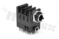 Connector: Jack 3.5mm + Jack 6.3mm; socket; female; ways: 3; THT