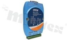 Industrial 1-port RS-232 to 1-port RS-422/485 serial media converter with 3KV isolation; operating temperature -10+70 deg.C; DIN