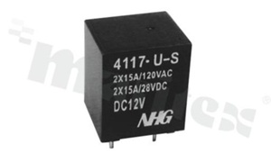 Electromagnetic relay; contact rating current 10A; coil voltage 12VDC; changeover contact (1C); 10A/28VDC; 10A/120VAC