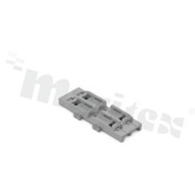 Adapter; mounting; 2-track; for through-hole installation fitting with lever; for screw mounting; gray