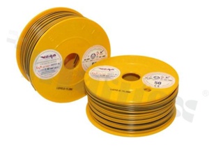 Single wire LGY/H05V-K; with copper multi-strand; yellow/black; cross section 2.50mm2; AWG 14; 500V; -40+105 deg.C; 50m.